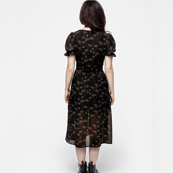 Judas V-Neck Button Midi Dress - Picture 2 of 4